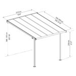 Sierra 3000 antracit  3 x 3 - pergola 2