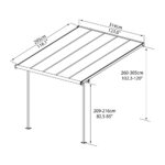 Sierra 3000 fehér 3 x 3 - pergola 2